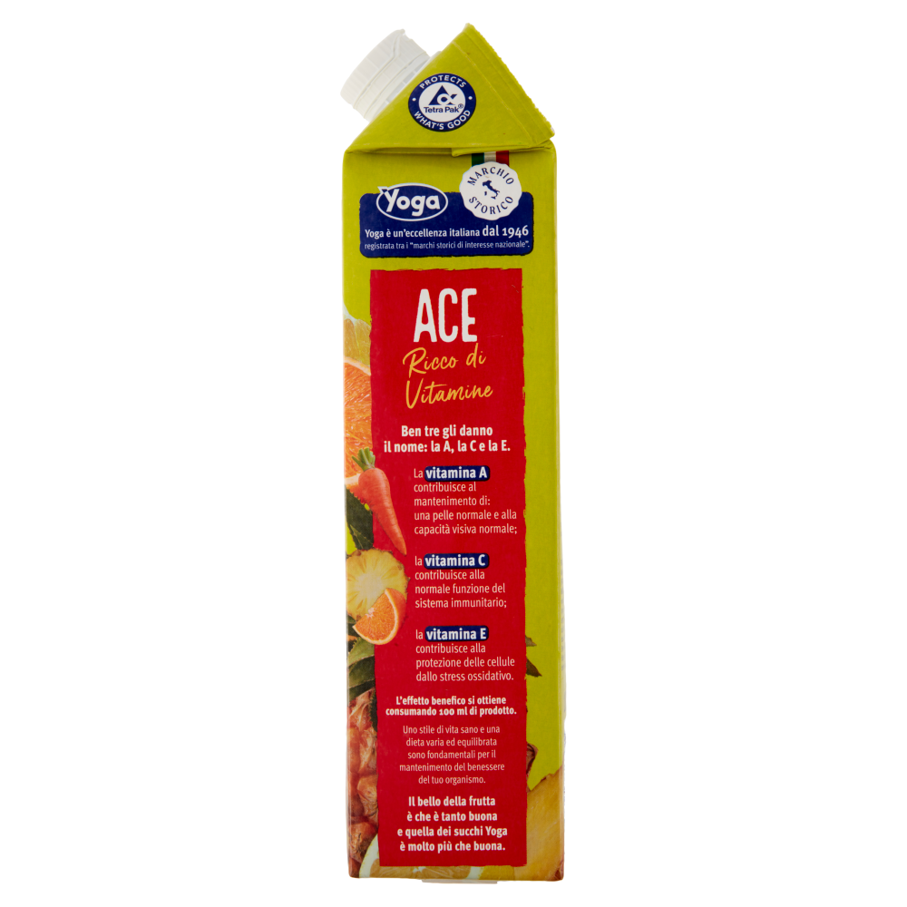 Yoga ACE Giallo Ananas Arancia Carota Limone con Vitamine 1000 ml