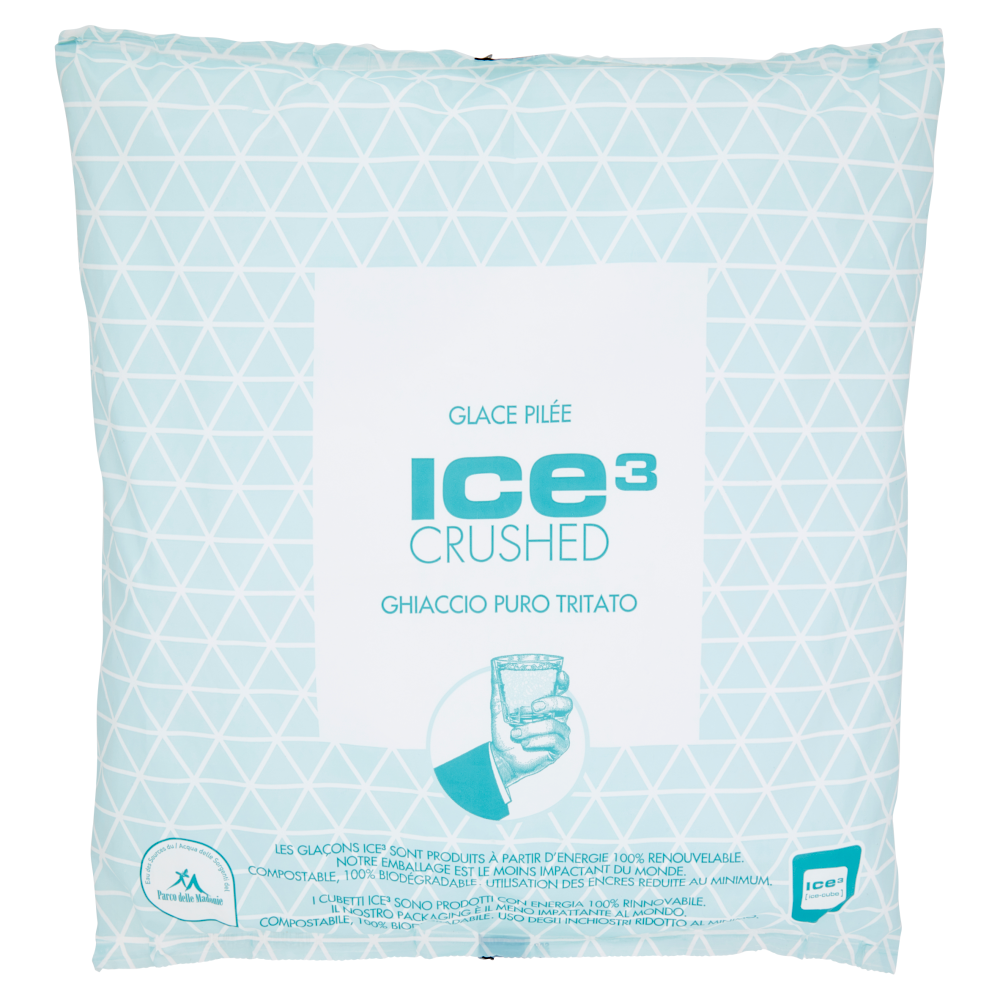 ice cube Ice&sup3; Crushed Ghiaccio Puro Tritato 1,25 kg