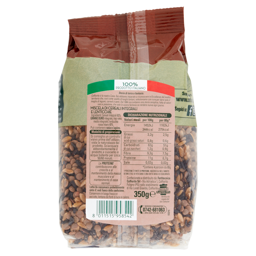 Colfiorito Integrale Cereali Integrali e Lenticchie 350 g