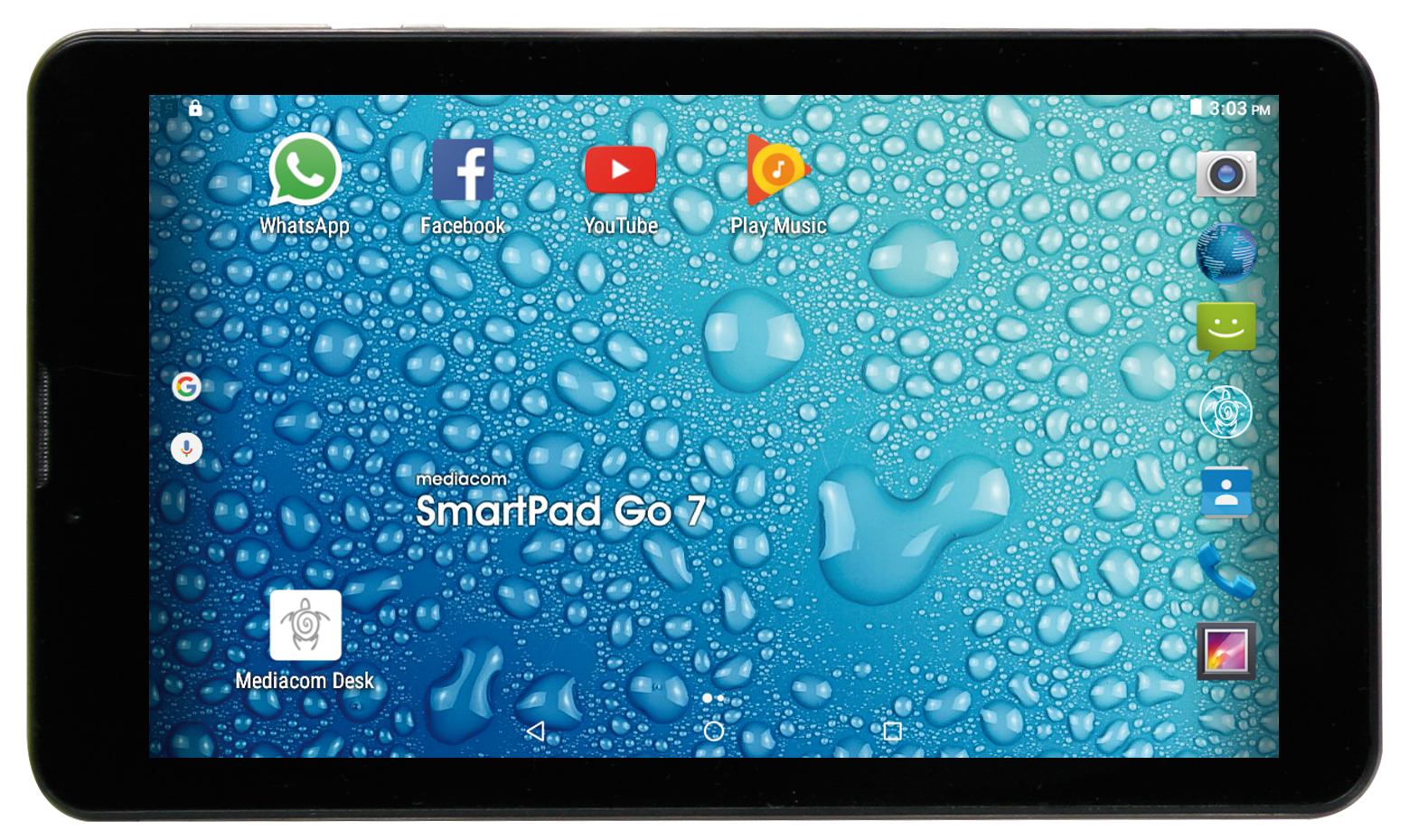 Mediacom SmartPad Go 7 3G Mediatek 8 GB 17,8 cm (7") 1 GB Wi-Fi 4 (802.11n) Android 6.0 Nero
