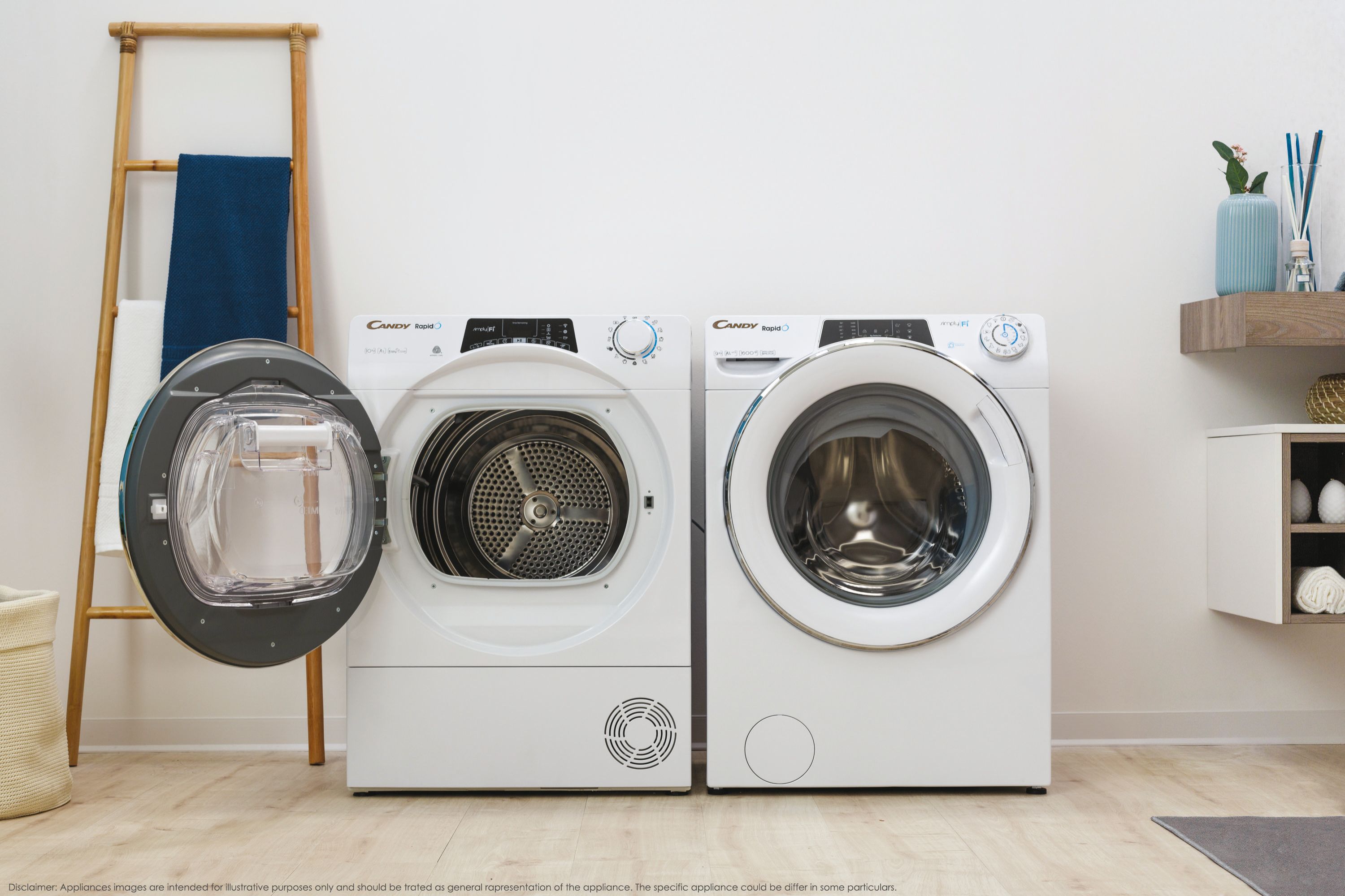 Candy Rapid&Oacute; RAPIDO' lavatrice Libera installazione Caricamento frontale 9 kg 1400 Giri/min A Bianco