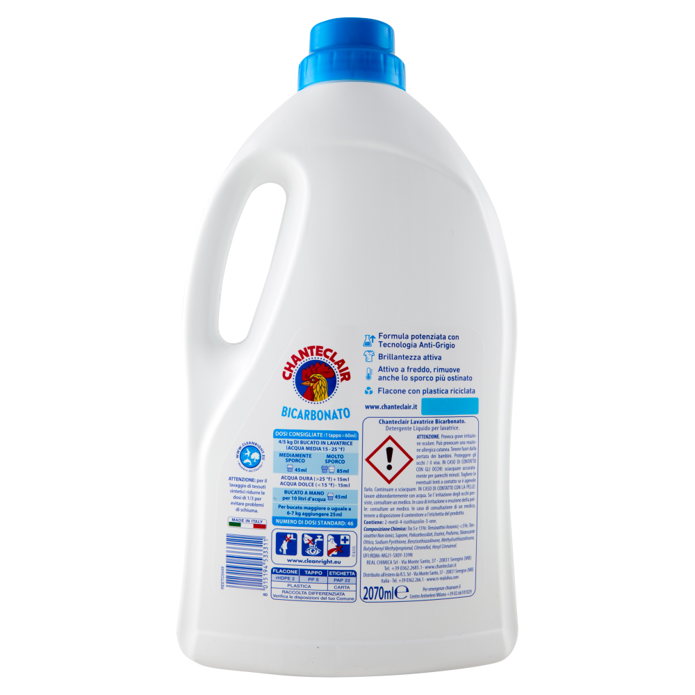 Chanteclair Lavatrice Bicarbonato 2070 ml