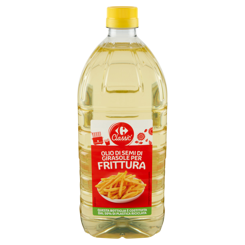 Carrefour Classic Olio di Semi di Girasole per Frittura 2 L
