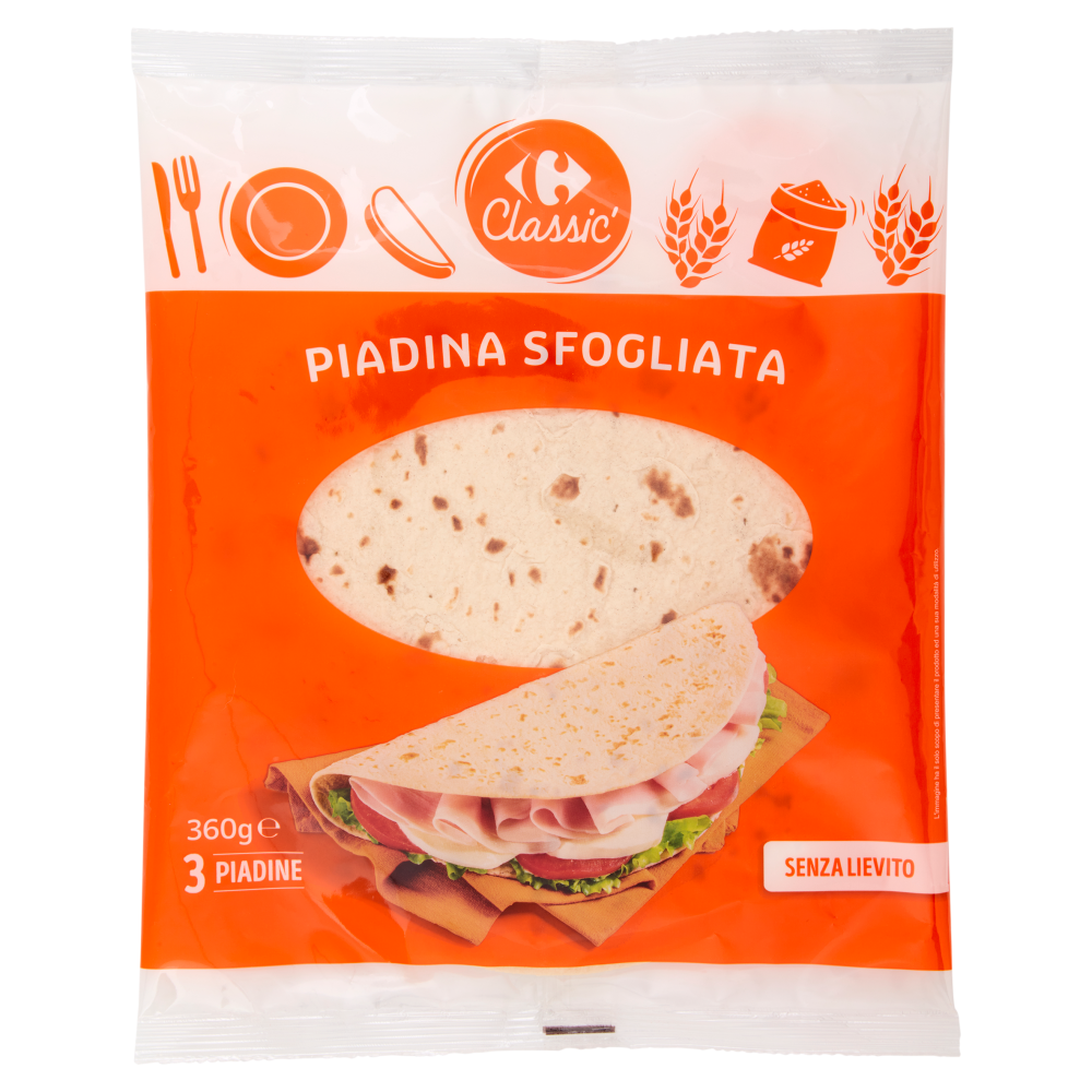 Carrefour Classic Piadina Sfogliata 3 x 120 g