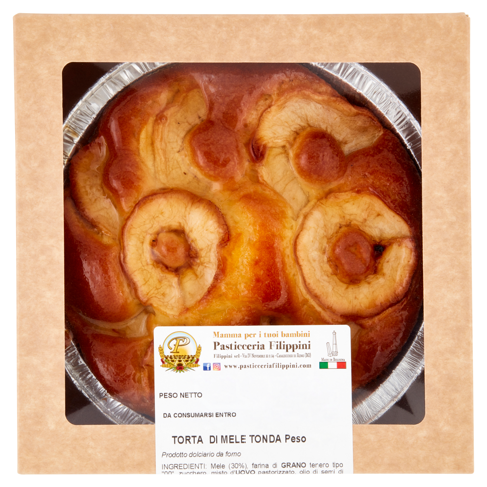 Pasticceria Filippini Torta di Mele Tonda 400 g