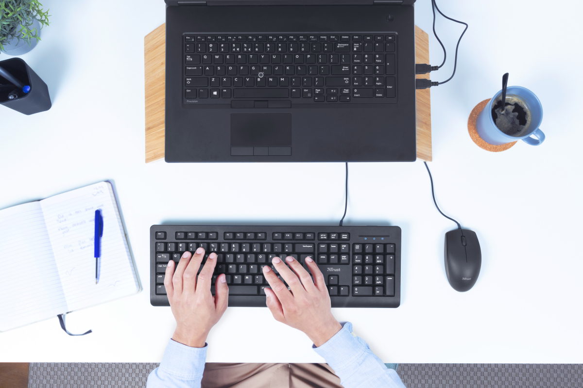 Trust Primo tastiera Universale USB AZERTY Belga Nero