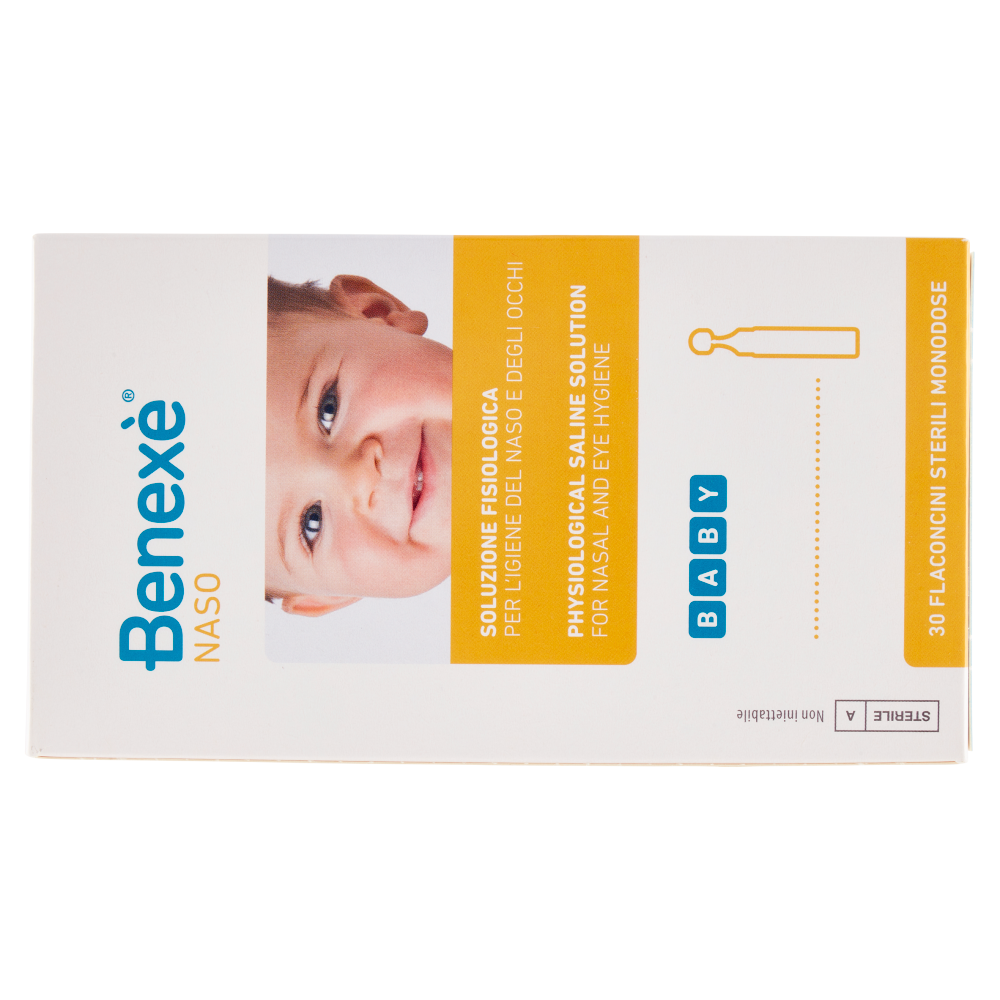 Benexè Naso Baby Soluzione Fisiologica per l'Igiene del Naso e degli Occhi 30 x 5 ml