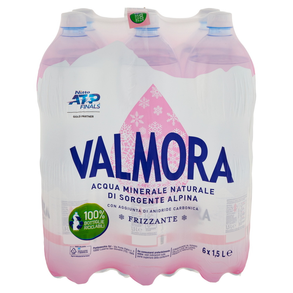 Valmora Sorgente Alpina Frizzante 6 x 1,5 L