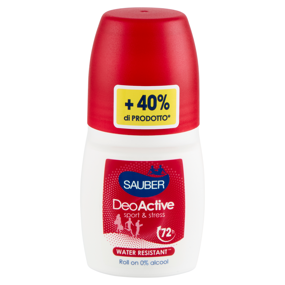 Sauber DeoActive sport & stress Roll on 70 ml