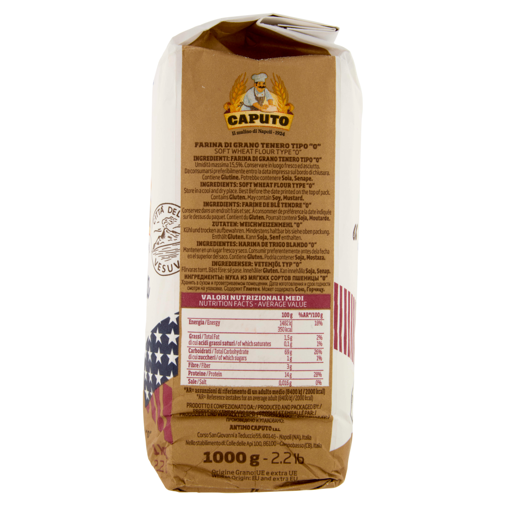 Caputo Manitoba Oro Farina di Grano Tenero Tipo "0" 1 Kg