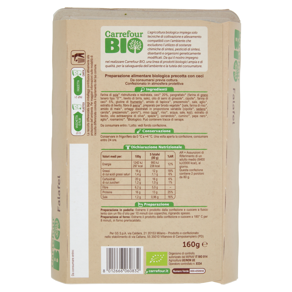 Carrefour Bio Falafel 160 g