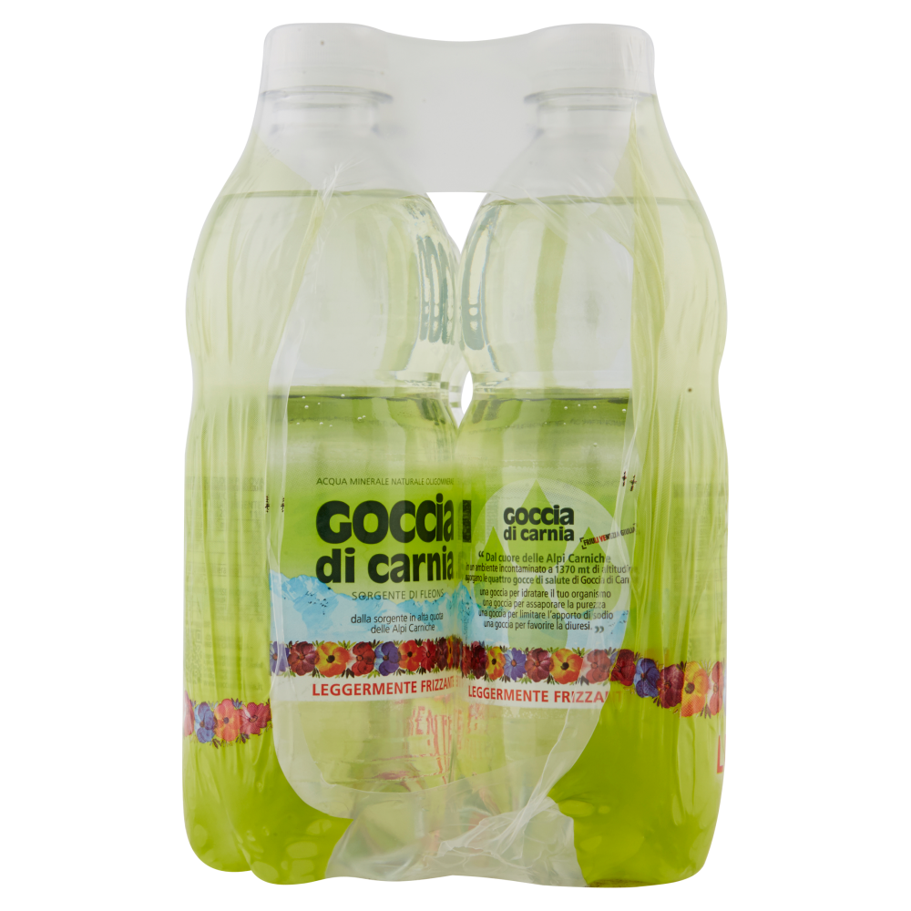 Goccia di Carnia Acqua Minerale Naturale Oligominerale Leggermente Frizzante 6 x 50 cl