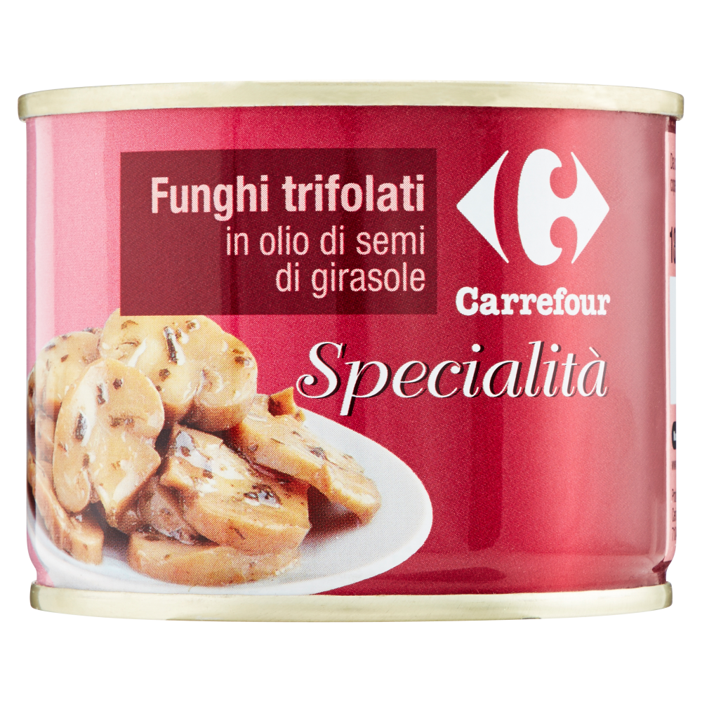 Carrefour Specialità Funghi trifolati in olio di semi di girasole 180 g