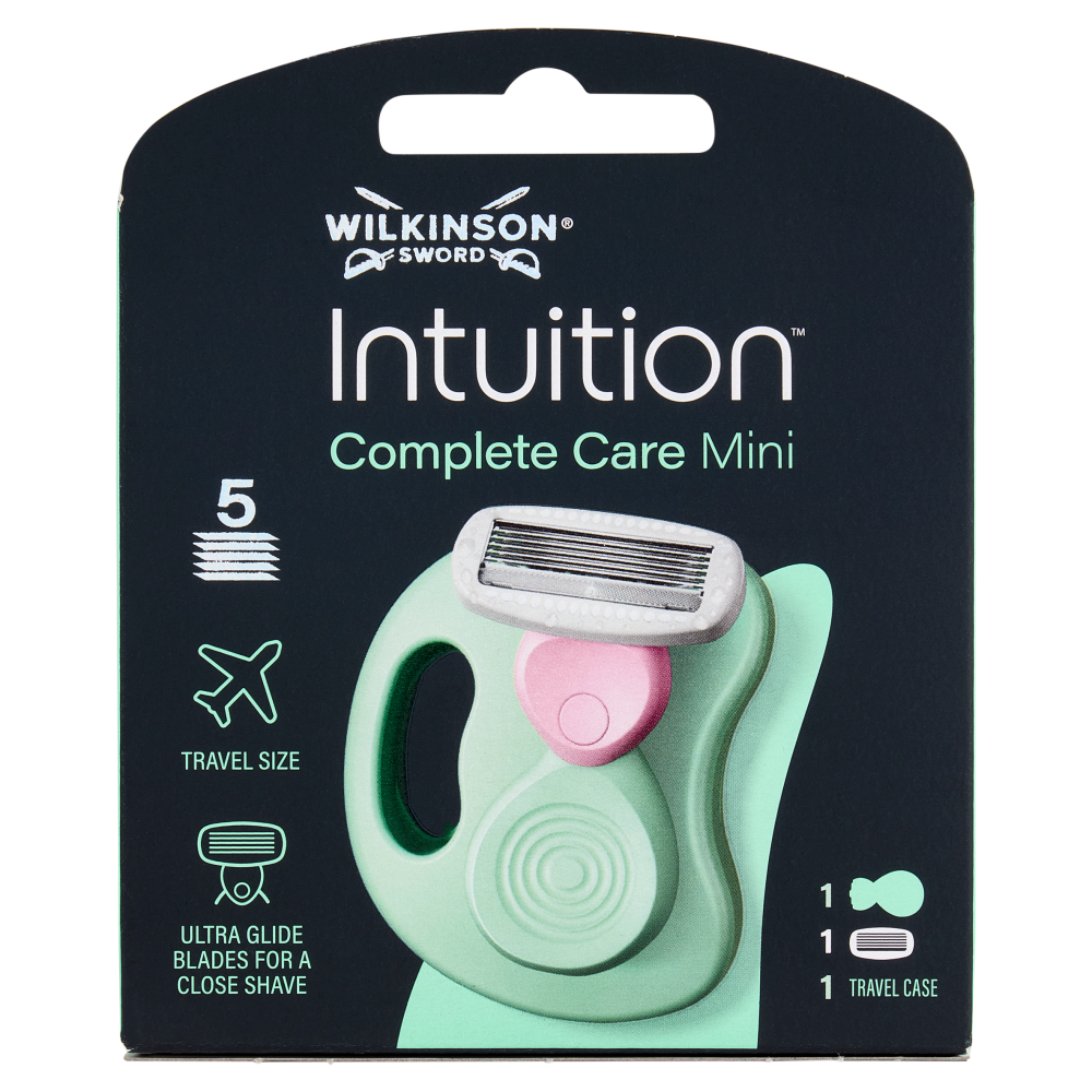 Wilkinson Sword Intuition Complete Care Mini Rasoio + Custodia da viaggio