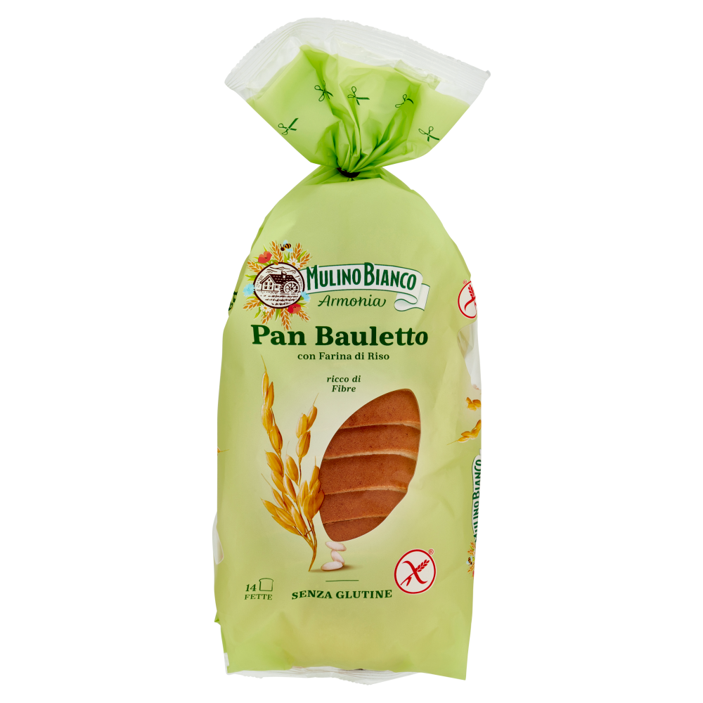 Mulino Bianco Armonia Pan Bauletto Senza Glutine Pane con Farina di