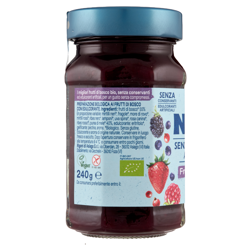 Rigoni di Asiago Natù Senza Zuccheri Aggiunti° Frutti di bosco bio 240 g