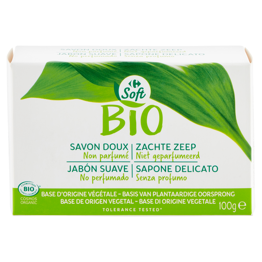Carrefour Bio Soft Sapone Delicato Senza profumo 100 g