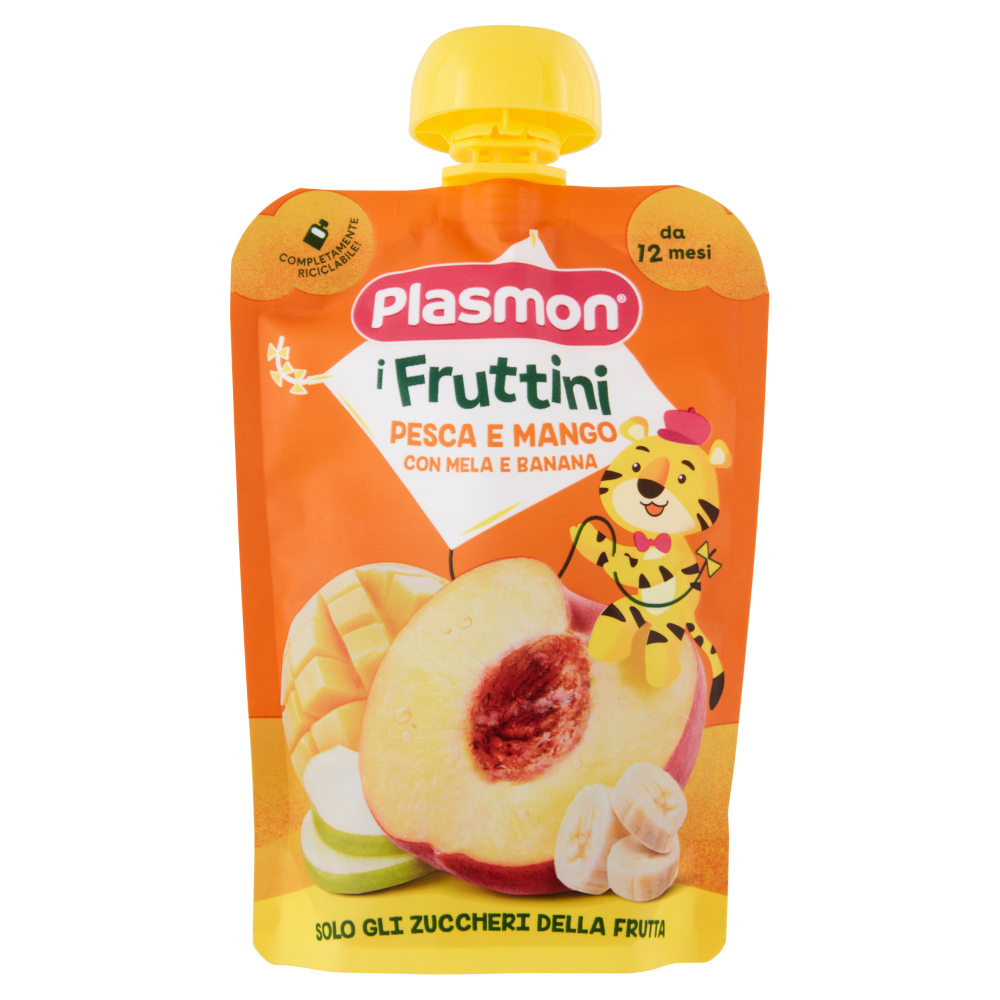 Plasmon i Fruttini Pesca e Mango con Mela e Banana 130 g
