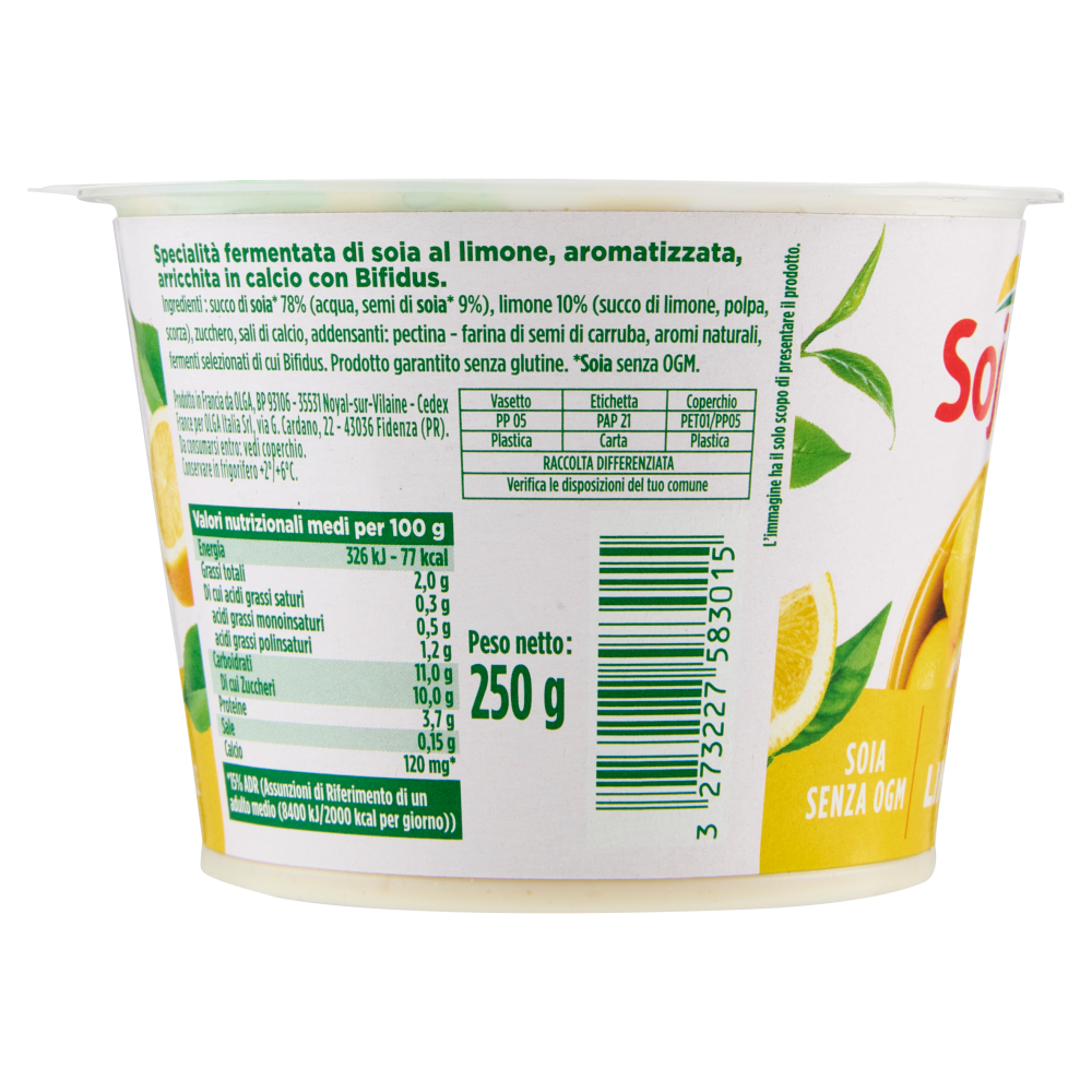 Sojasun Bifidus Limone 250 g