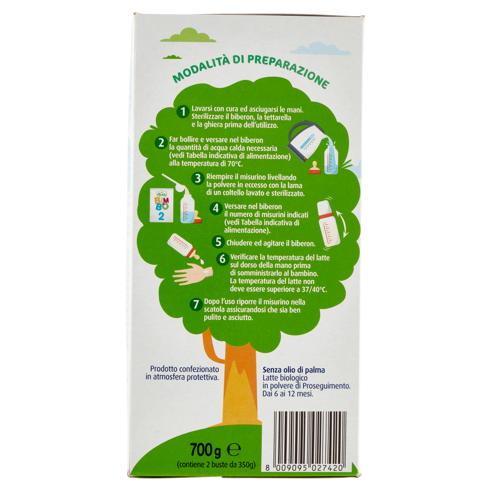 Mukki Bimbo Latte in Polvere di Proseguimento 2 Biologico 2 x 350 g