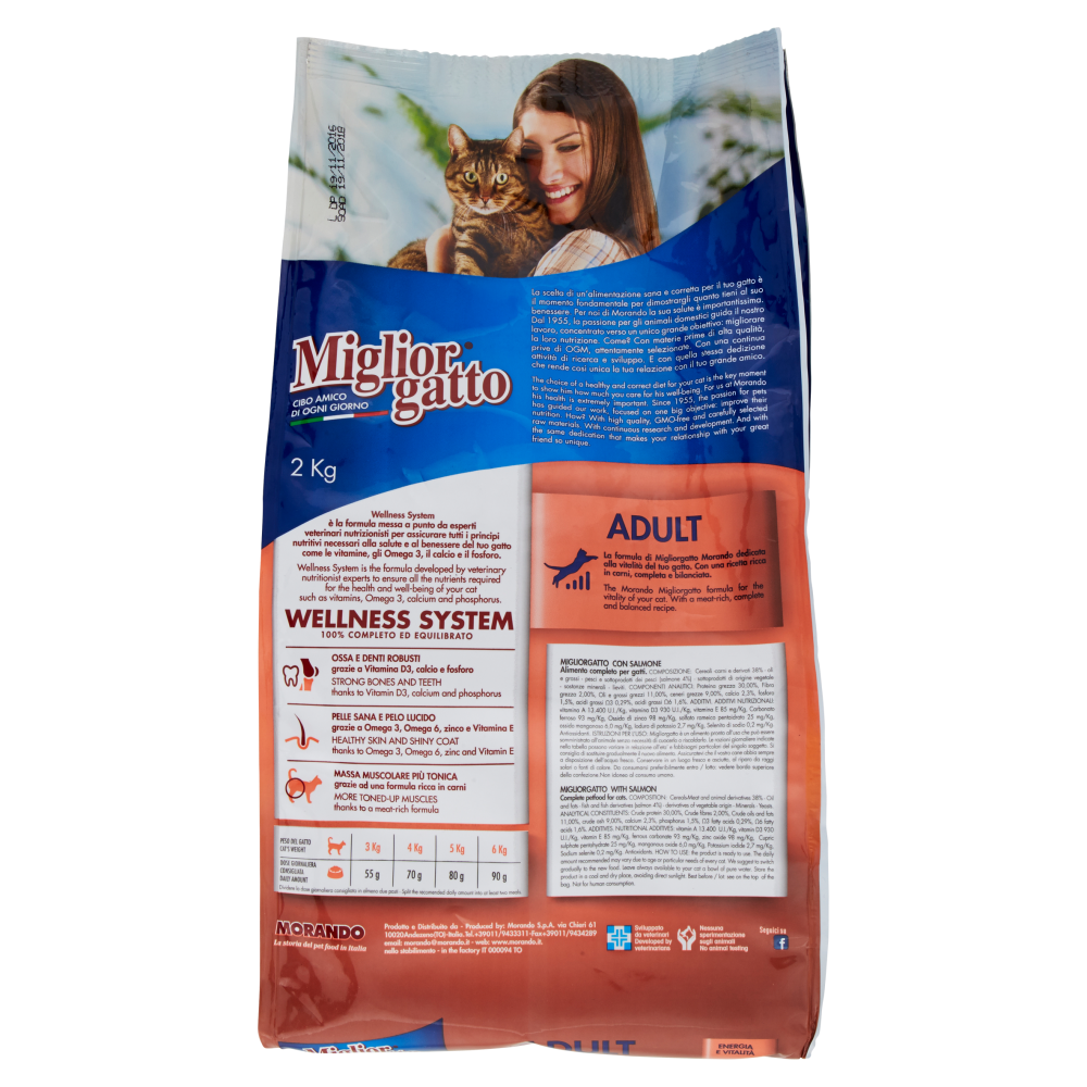 Migliorgatto Adult Croccantini con Salmone 2 Kg