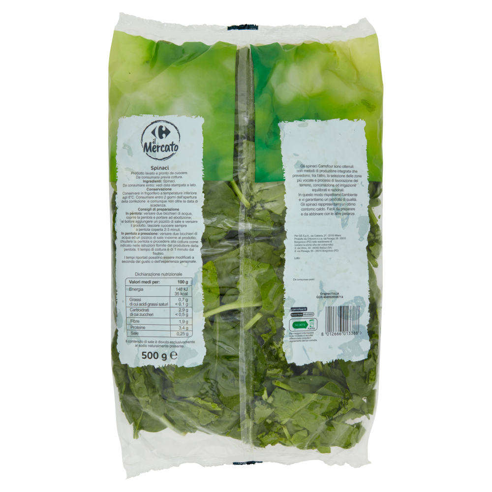 Carrefour il Mercato Spinaci 500 g