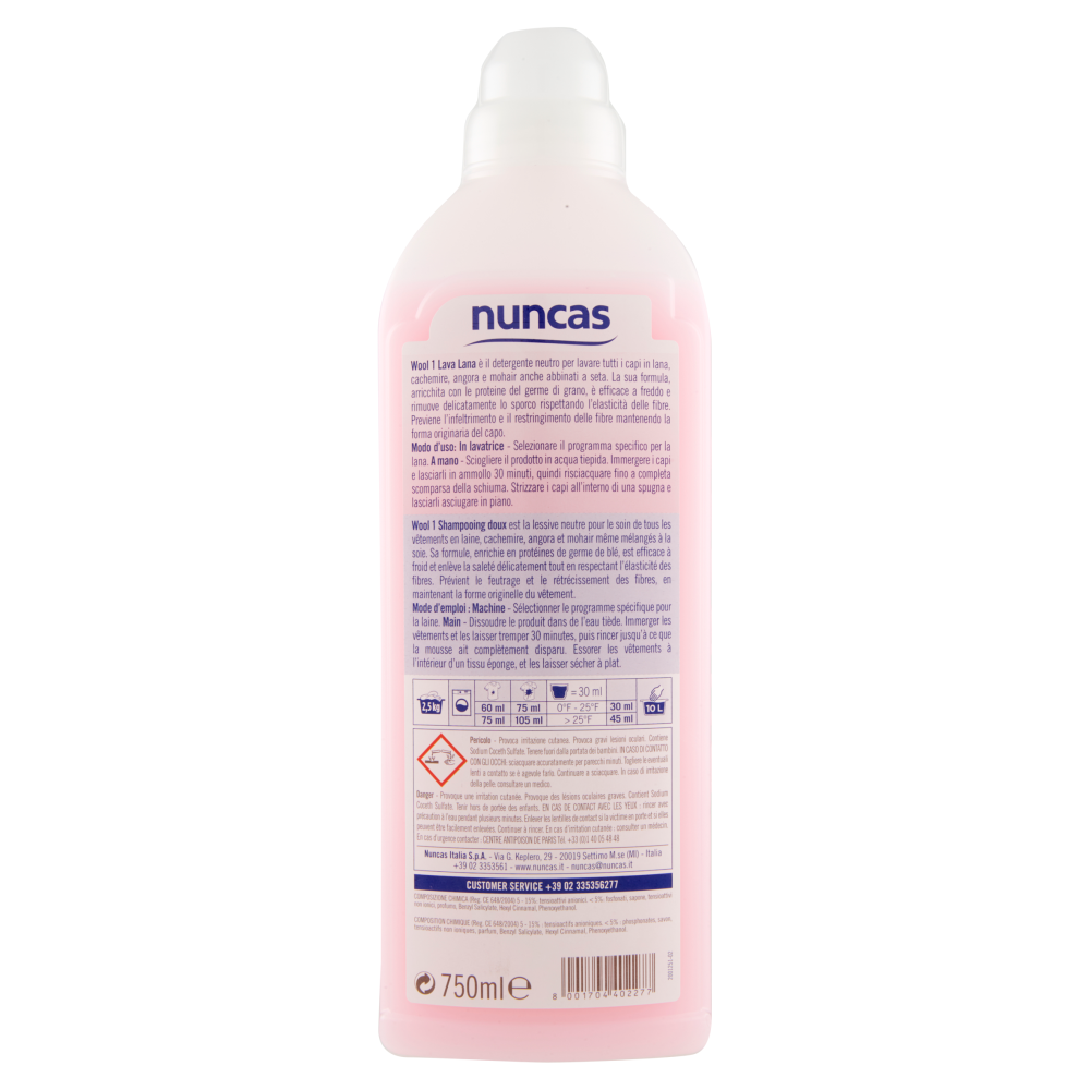 nuncas Wool 1 Lava Lana 750 ml