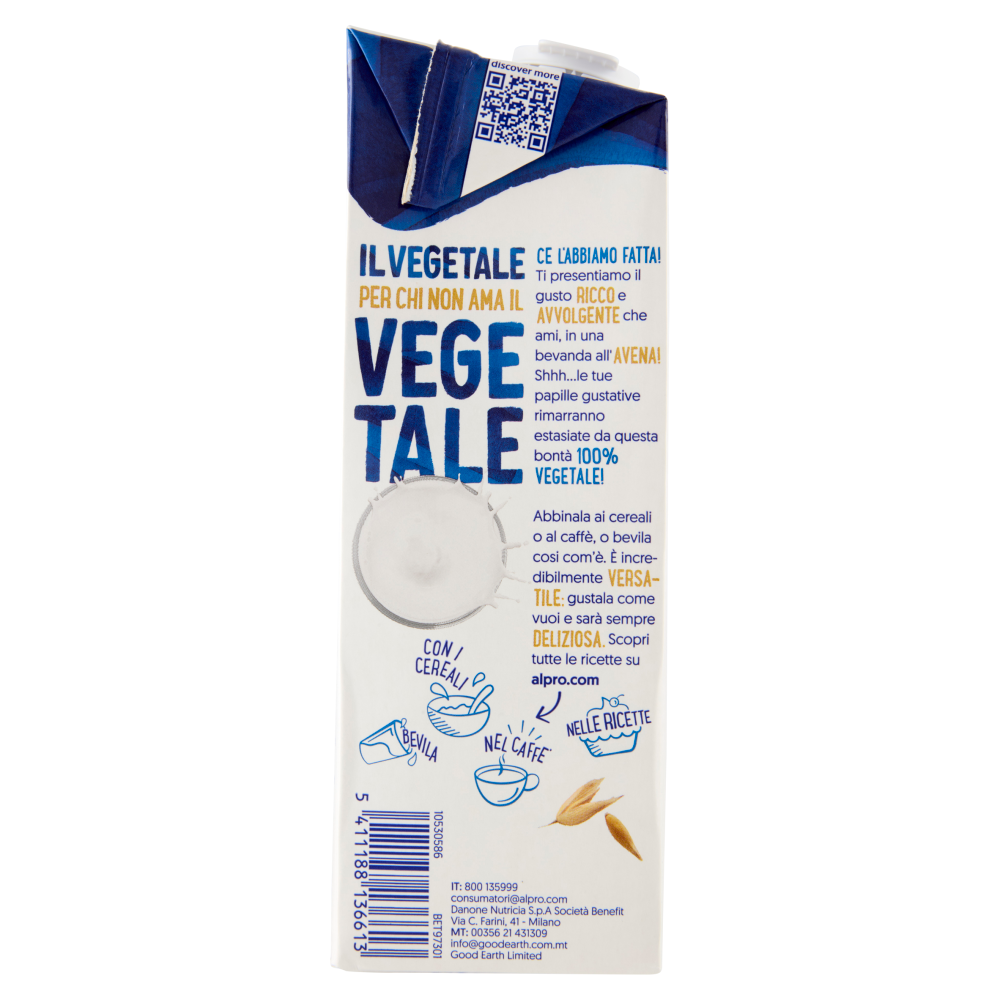 ALPRO Questo Non è Latte, Bevanda Vegetale all'Avena Gusto Latte, Senza Lattosio, 1l
