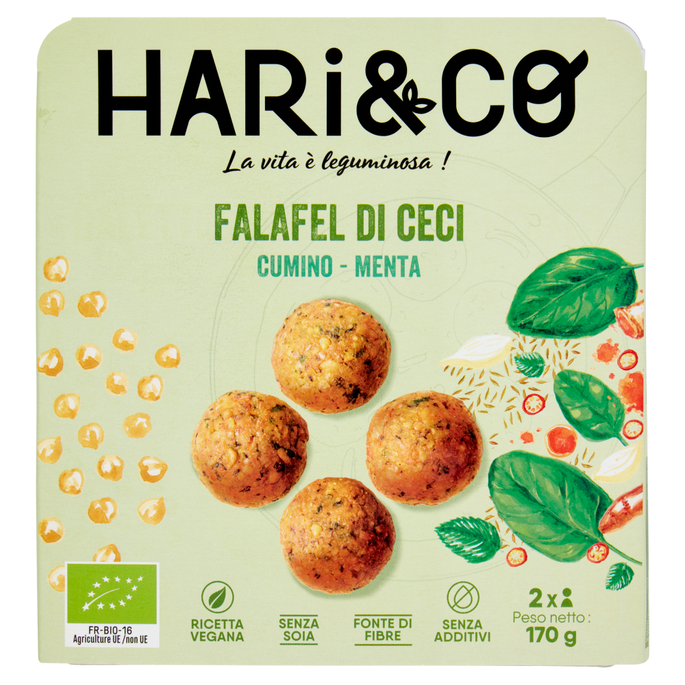 Hari&Co Falafel di Ceci Cumino - Menta 170 g