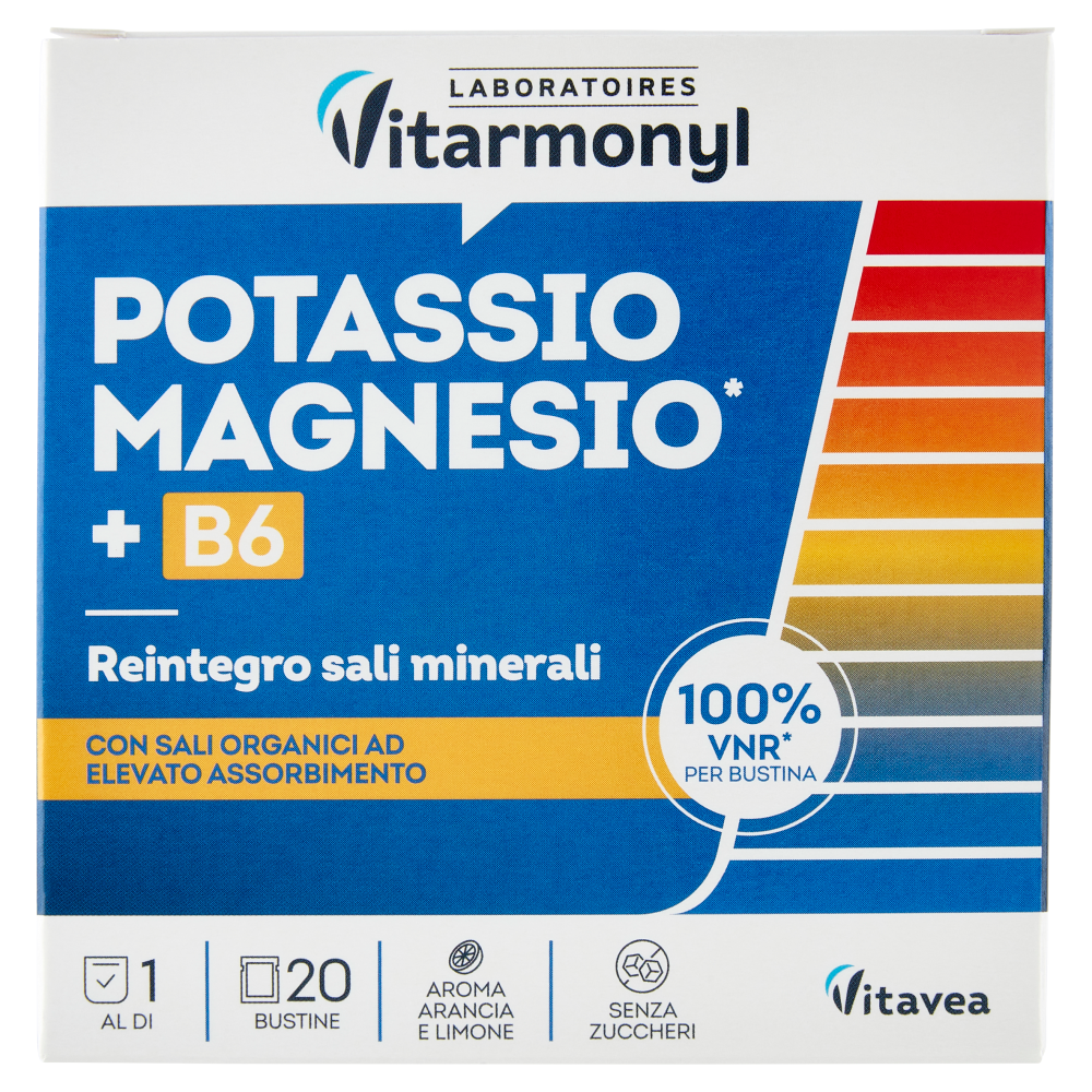 Laboratoires Vitarmonyl Potassio Magnesio* + B6 20 Bustine 64 g