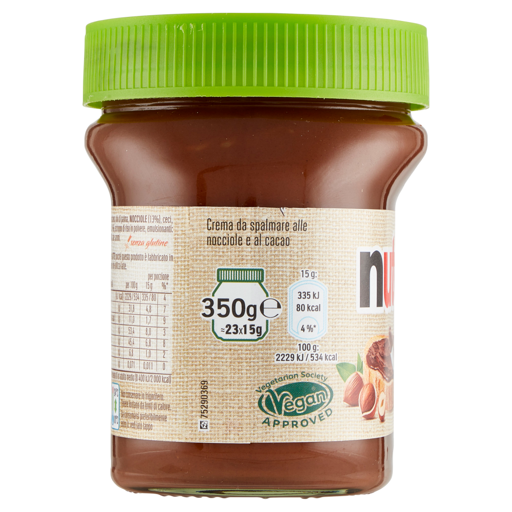 nutella plant based l'esperienza inconfondibile di Nutella con ingredienti di origine vegetale 350g 