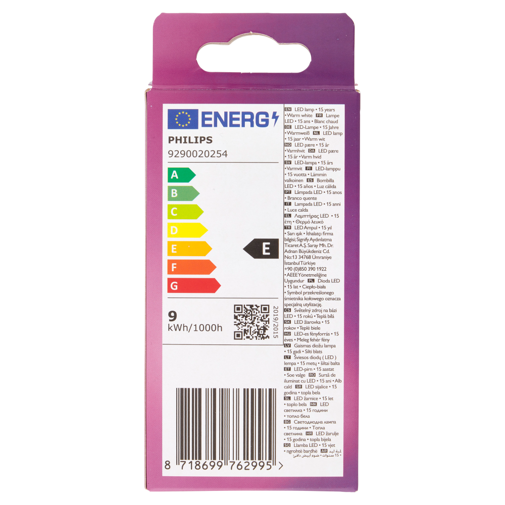 Philips Led goccia filamento 75W E27 2700K