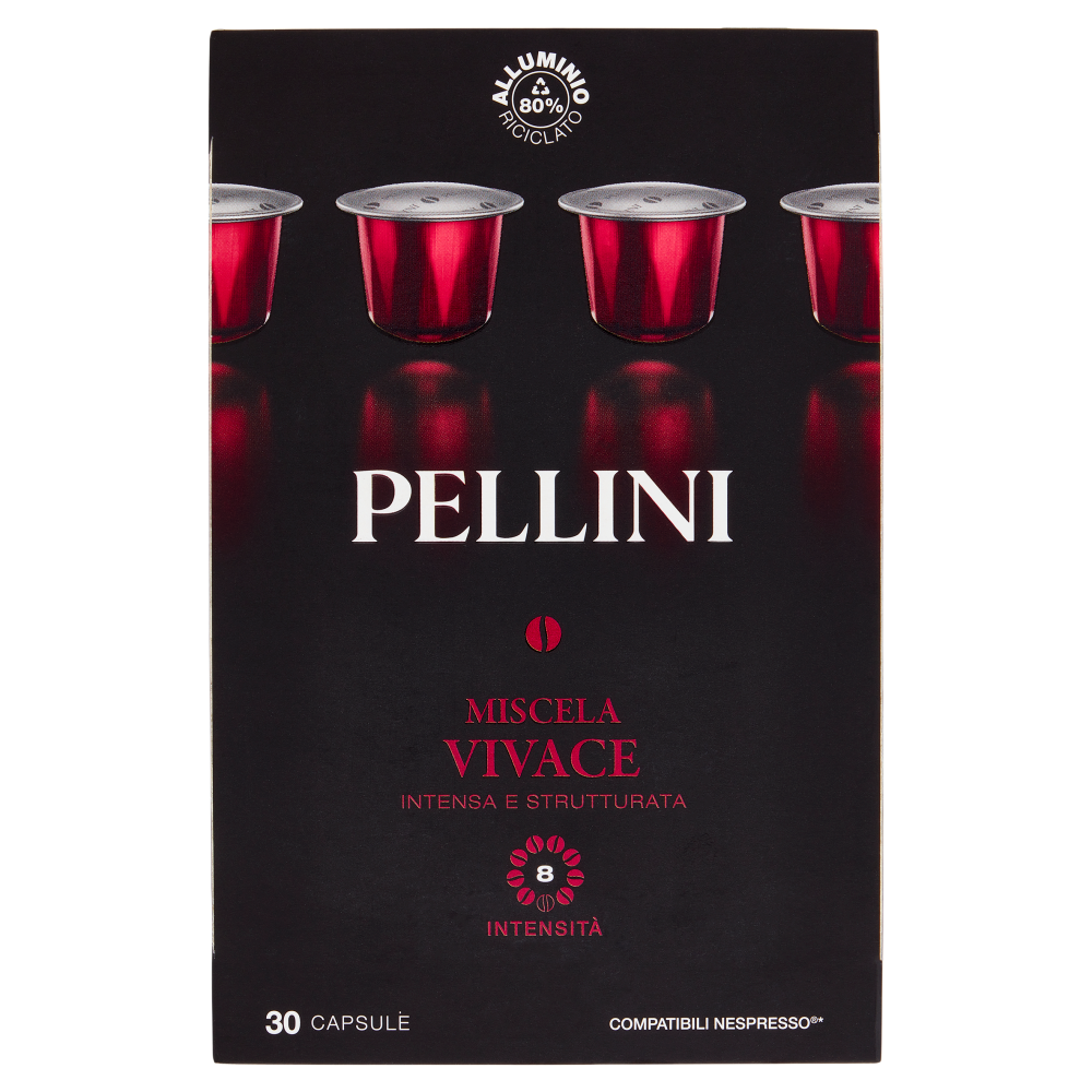 Pellini Miscela Vivace Compatibili Nespresso* 30 Capsule 165 g
