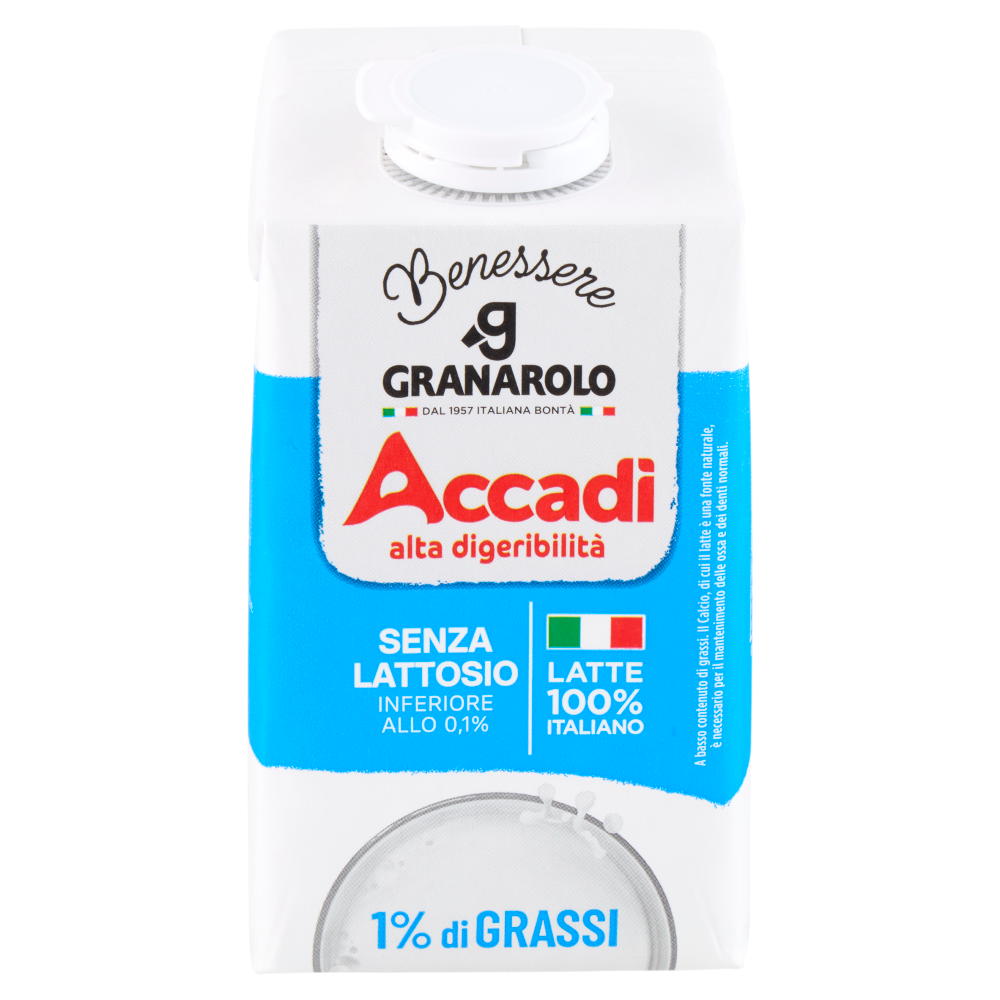 Granarolo Benessere Accadì Senza Lattosio 1% di Grassi 500 ml