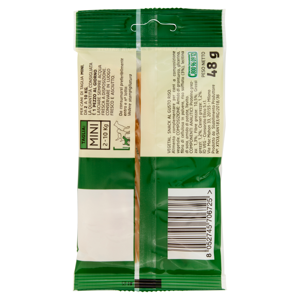Amico Veg Snack	al Gusto Riso 100% Vegetale Mini 48 g