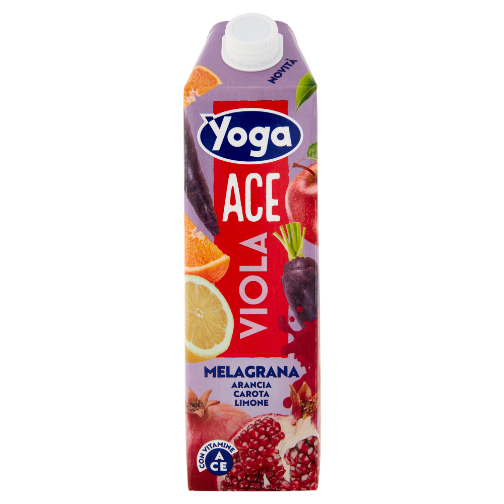 Yoga ACE Viola Melagrana Arancia Carota Limone con Vitamine 1000 ml