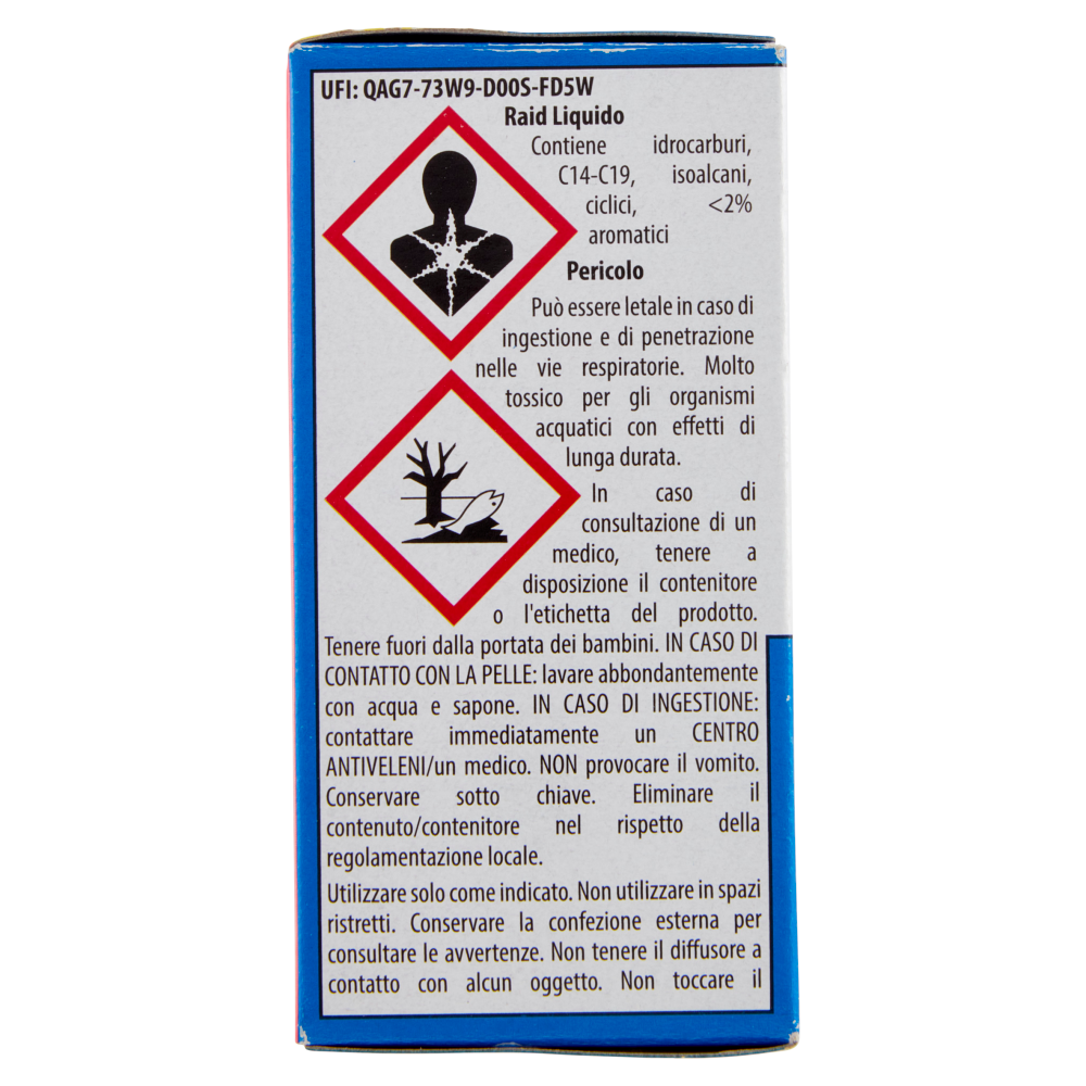 Raid Liquido Elettrico Ricarica,  60 Notti, Rosa e sandalo di bali, 36ml