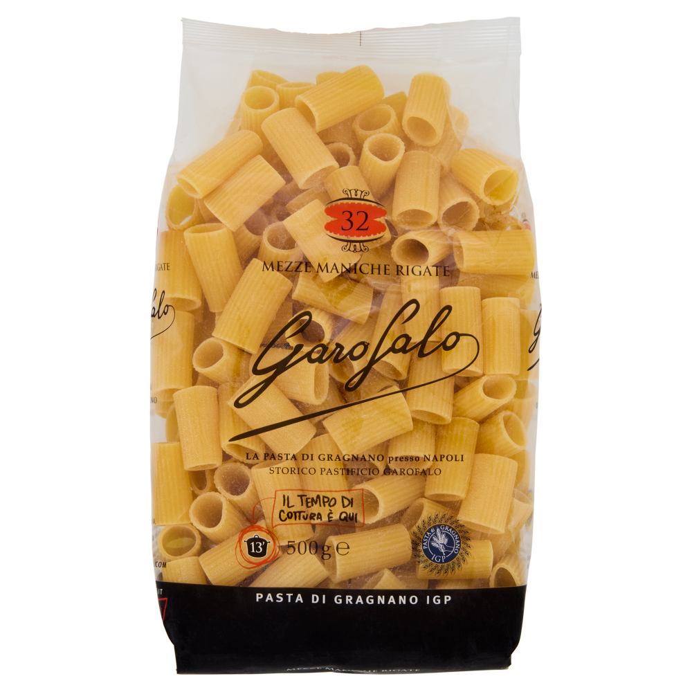 Garofalo Mezze Maniche Rigate 32 Pasta di Gragnano IGP 500 g