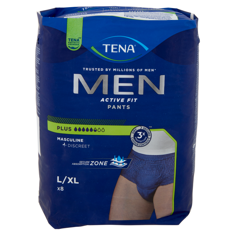 Tena Men Active Fit Pants Plus L/XL 8 pz