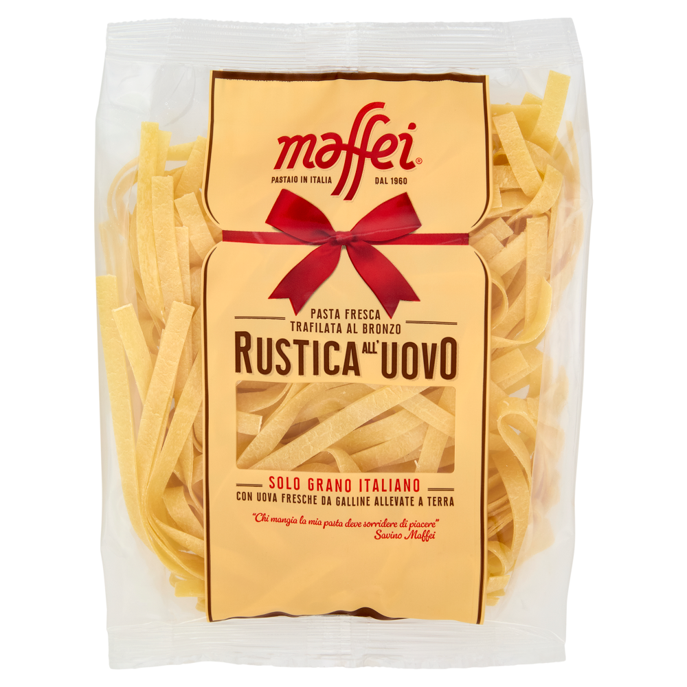 maffei Pasta Fresca Trafilata al Bronzo Rustica all'Uovo Tagliatelle 250 g