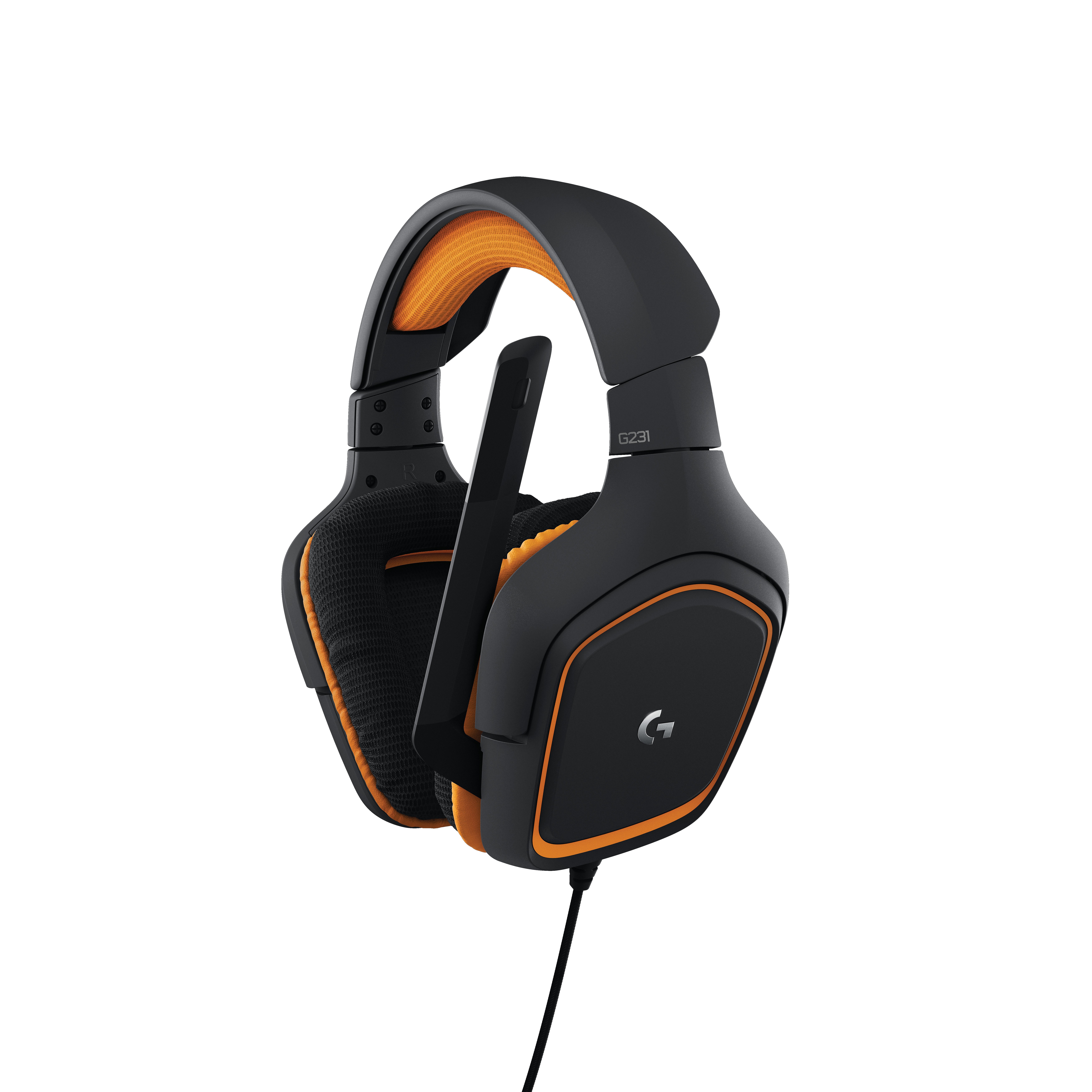 Logitech G G231 Prodigy Gaming Headset Auricolare Cablato A Padiglione Nero, Arancione