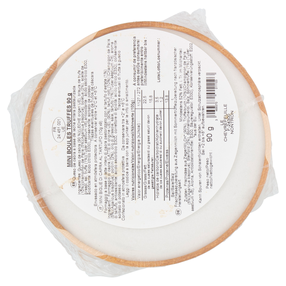 Soreda Boules Truffles Fromage de Chèvre aux Truffes 9 x 10 g