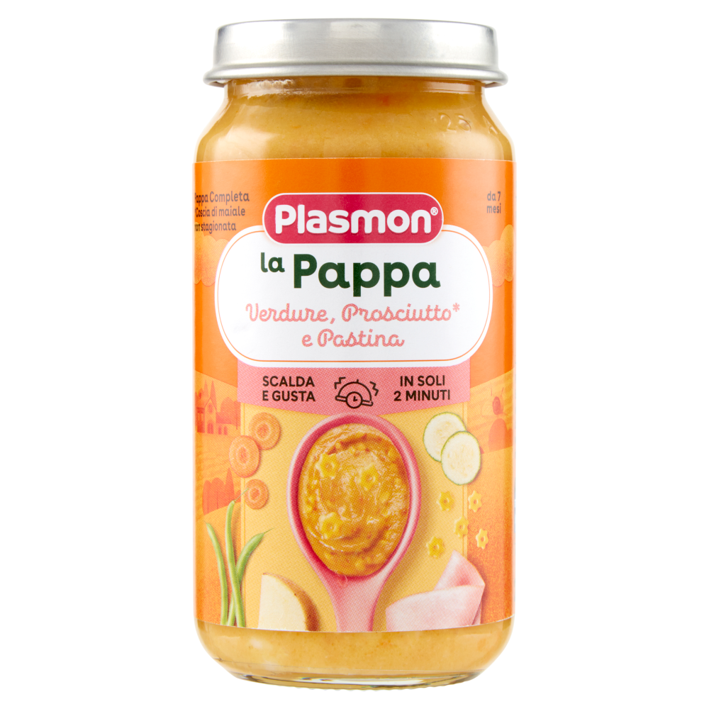 Plasmon la Pappa Verdure, Prosciutto* e Pastina 200 g