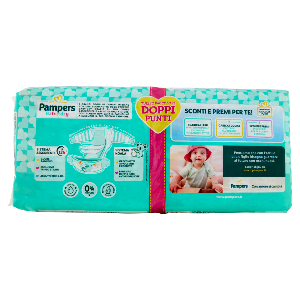 Pampers Baby-dry Maxi 24 + 24 pz