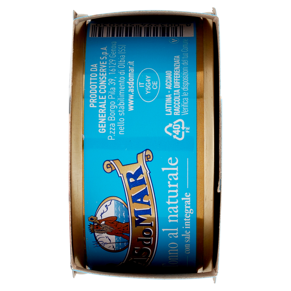 Asdomar Tonno al naturale con sale integrale 3 x 80 g
