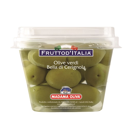 Madama Oliva il Frutto d'Italia Olive Bella di Cerignola Verdi 480 g