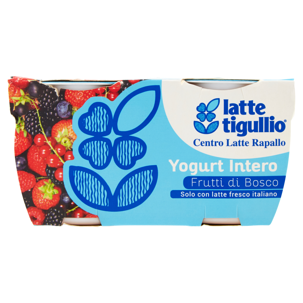 latte tigullio Yogurt Intero Frutti di Bosco 2 x 125 g