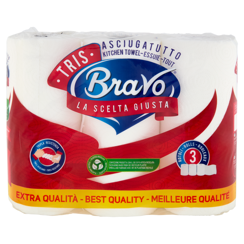 Bravo Tris Asciugatutto 3 pz