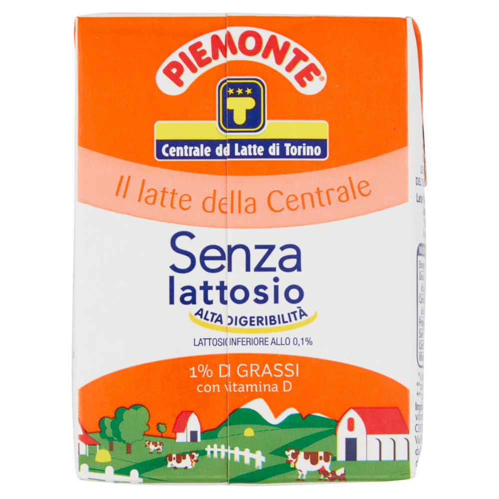 Centrale del Latte di Torino Piemonte Senza lattosio 1% di Grassi con Vitamina D 500 ml