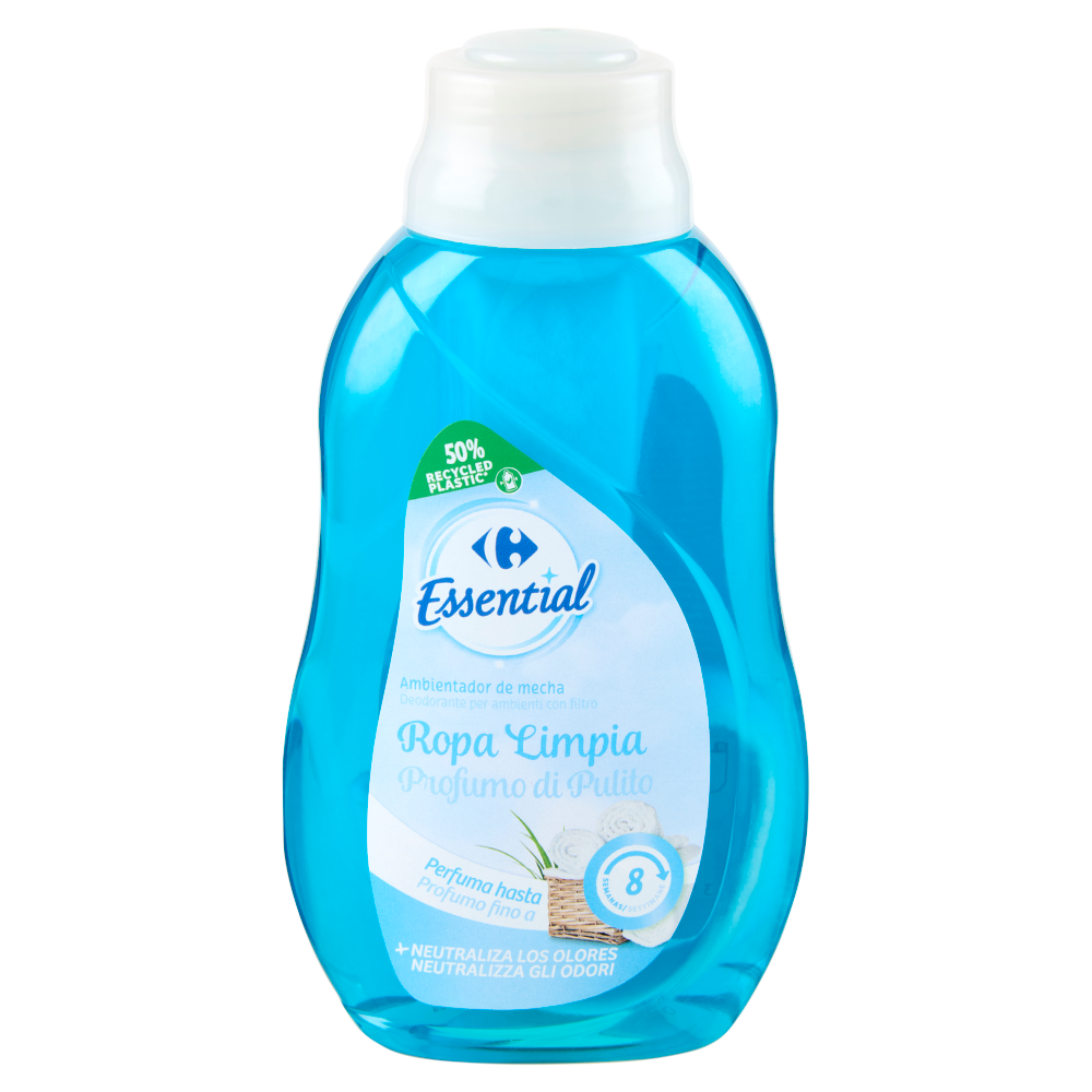 Carrefour Essential Deodorante per ambienti con filtro Profumo di Pulito 375 ml